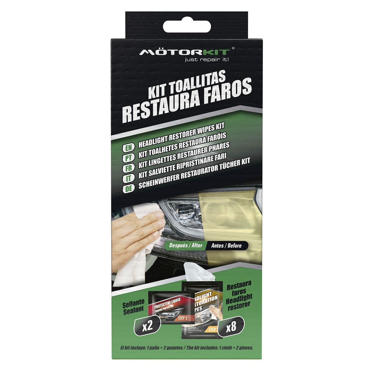 Klude til restauration af forlygter Motorkit MOT1004